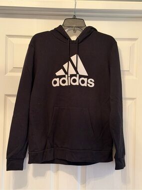 adidas golf black hooded logo sweatshirt womens Size Large